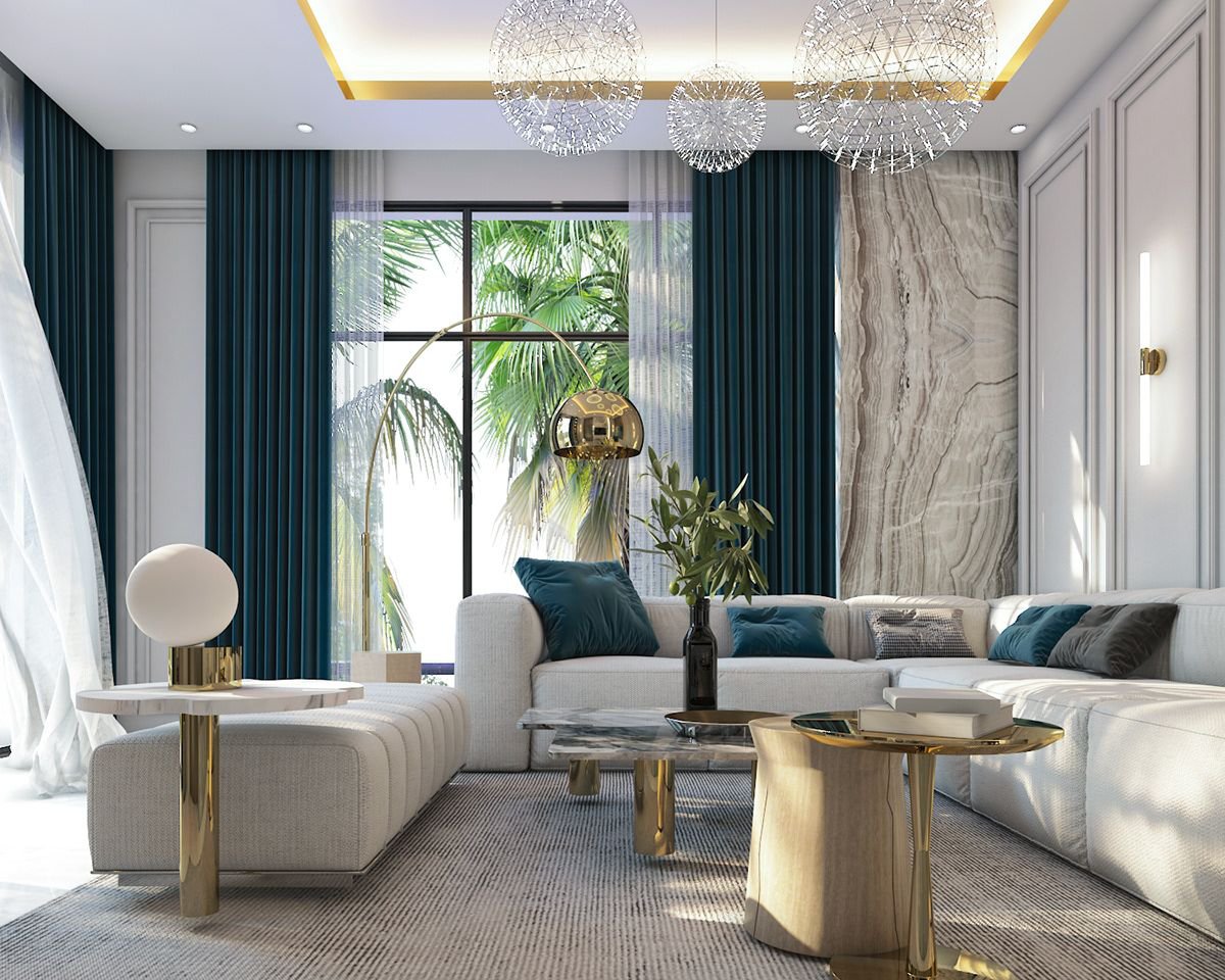 100+ Mẫu thiết kế nội thất phòng khách ấn tượng, phong cách nhất 2023