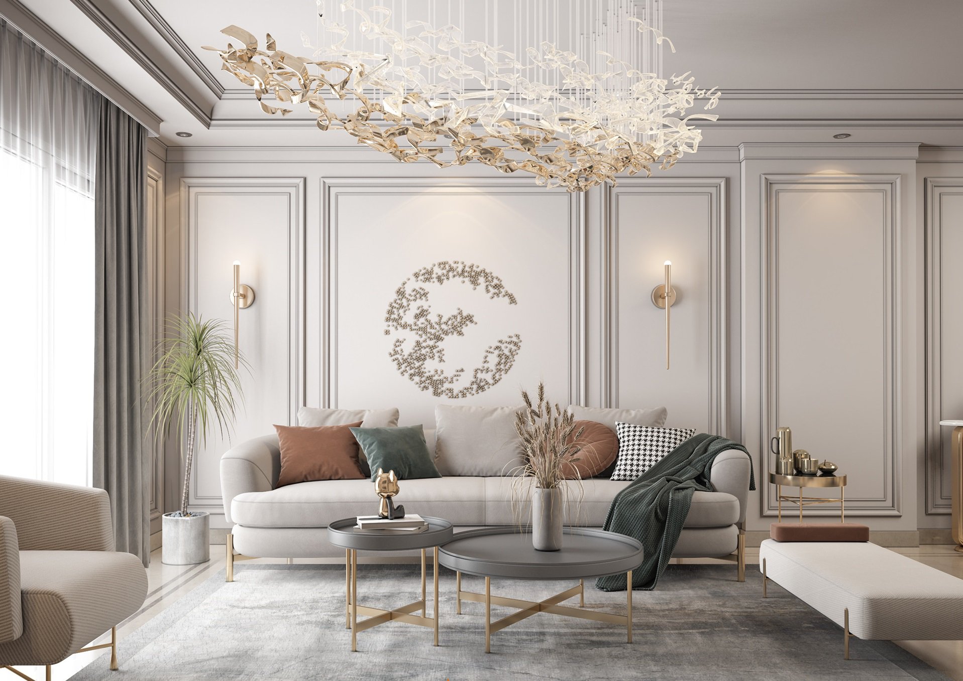 100+ Mẫu thiết kế nội thất phòng khách ấn tượng, phong cách nhất 2023